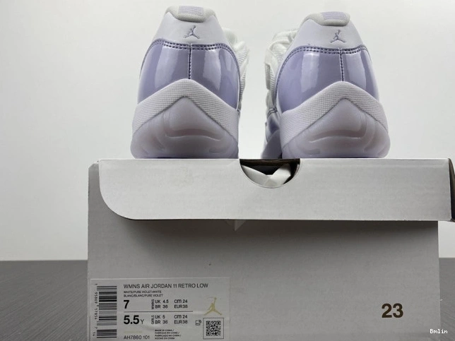 Bmlin Shoes AH7860-101 Violet Air 11 Low Jordan WMNS Pure 0801